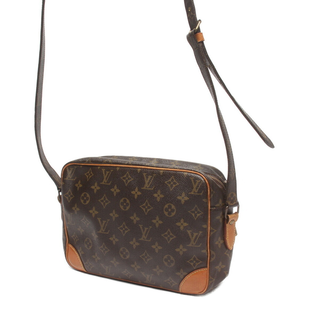 Louis Vuitton Shoulder Monogram Bag Brown Nile Leather